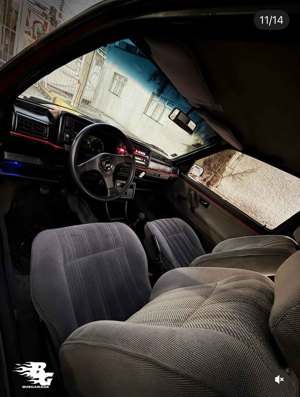 Golf MK2 interior volante